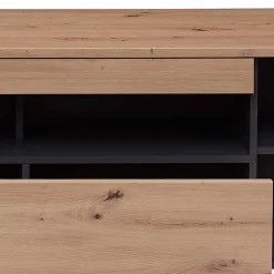 Wohnen Wohnwände<Wohnzimmer TV Anbauwand in Wildeiche - Kuetra (dreiteilig)