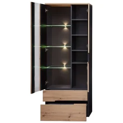 Wohnen Wohnwände<Wohnzimmer TV Anbauwand in Wildeiche - Kuetra (dreiteilig)