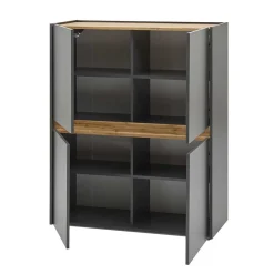 Wohnen Wohnwände<Wohnzimmer TV Anbauwand Kombi - Ahilav (dreiteilig)