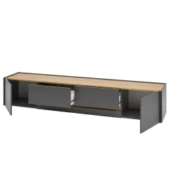 Wohnen Wohnwände<Wohnzimmer TV Anbauwand Kombi - Ahilav (dreiteilig)