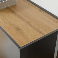 Wohnen Wohnwände<Wohnzimmer TV Anbauwand Kombi - Ahilav (dreiteilig)