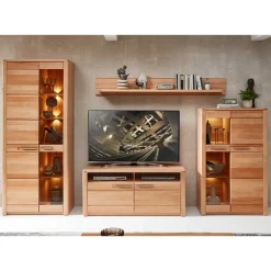 Wohnen Wohnwände<Wohnzimmer TV Anbauwand Möbelset - Amyonta (vierteilig)
