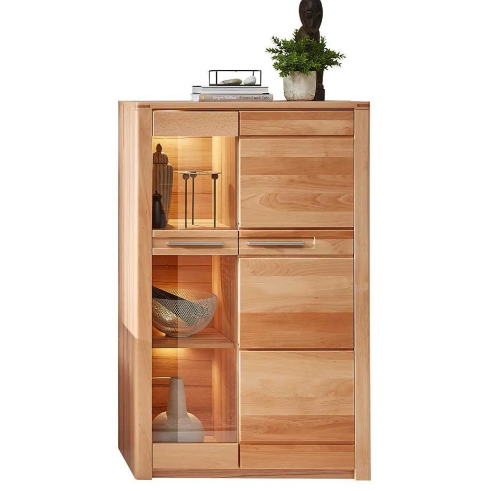 Wohnen Wohnwände<Wohnzimmer TV Anbauwand Möbelset - Amyonta (vierteilig)