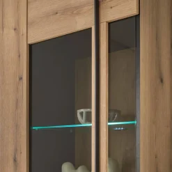 Wohnen Wohnwände<Wohnzimmer TV-Möbel-Set in Eiche - Brocus (vierteilig)