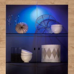 Wohnen Vitrinen<Wohnzimmer Vitrine im Eiche Dekor - Rodonda