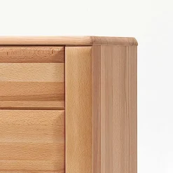 Wohnen Highboards|Vitrinen<Wohnzimmer Vitrinenschrank Athias aus Kernbuche