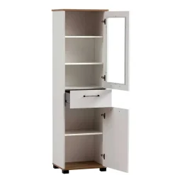 Wohnen Vitrinen<Wohnzimmer Vitrinenschrank in Weiß - Cabinda