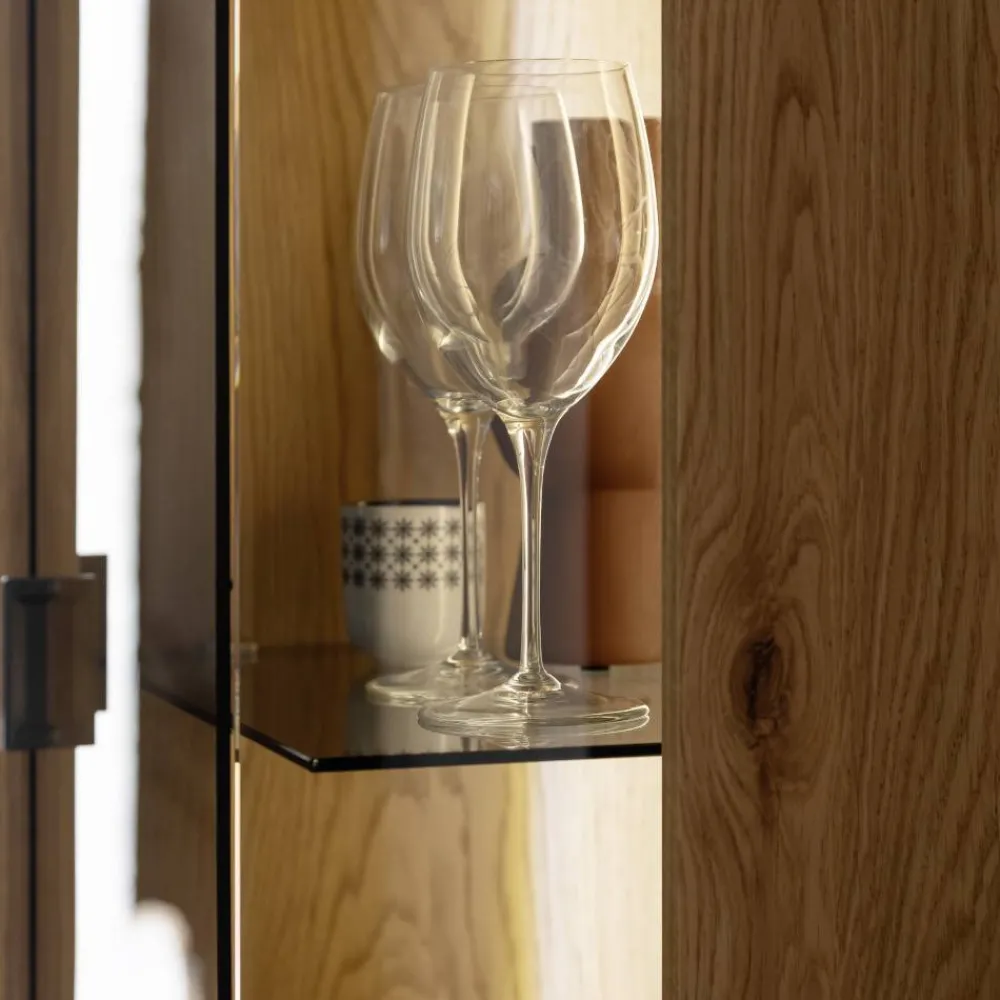 Wohnen Vitrinen<Wohnzimmer Vitrinenschrank in Wildeiche - Dagmy