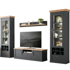 Wohnen Wohnwände<Wohnzimmer Wohnwand - Landhaus modern - Lionel (vierteilig)