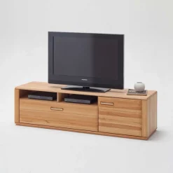 Wohnen Wohnwände<Wohnzimmer Wohnwand Athias aus Kernbuche (vierteilig)