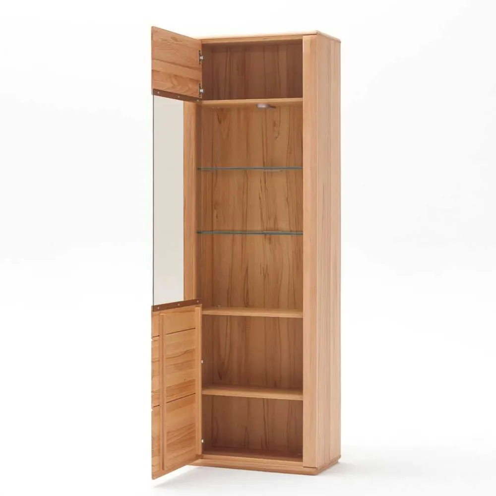 Wohnen Wohnwände<Wohnzimmer Wohnwand Athias aus Kernbuche (vierteilig)