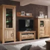 Wohnen Wohnwände<Wohnzimmer Wohnwand Ladressa aus Wildeiche geölt und gewachst (vierteilig)