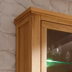 Wohnen Wohnwände<Wohnzimmer Wohnwand Ladressa aus Wildeiche geölt und gewachst (vierteilig)