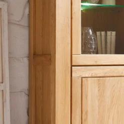 Wohnen Wohnwände<Wohnzimmer Wohnwand Ladressa aus Wildeiche geölt und gewachst (vierteilig)