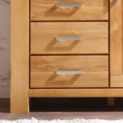 Wohnen Wohnwände<Wohnzimmer Wohnwand Ladressa aus Wildeiche geölt und gewachst (vierteilig)
