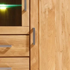 Wohnen Wohnwände<Wohnzimmer Wohnwand Ladressa aus Wildeiche geölt und gewachst (vierteilig)