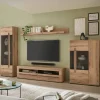 Wohnen Wohnwände<Wohnzimmer Wohnwand Möbelkombi - Brocus (vierteilig)