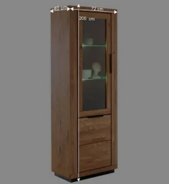 Wohnen Wohnwände<Wohnzimmer Wohnwand teilmassiv - Vlacoma (vierteilig)