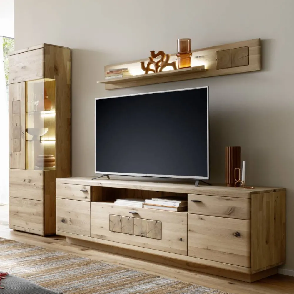 Wohnen Wohnwände<Wohnzimmer Wohnwandmöbel Set - Losiamos (dreiteilig)