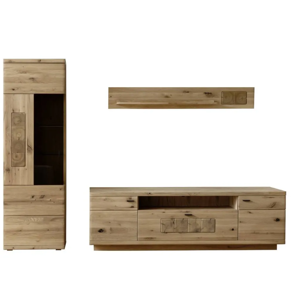 Wohnen Wohnwände<Wohnzimmer Wohnwandmöbel Set - Losiamos (dreiteilig)