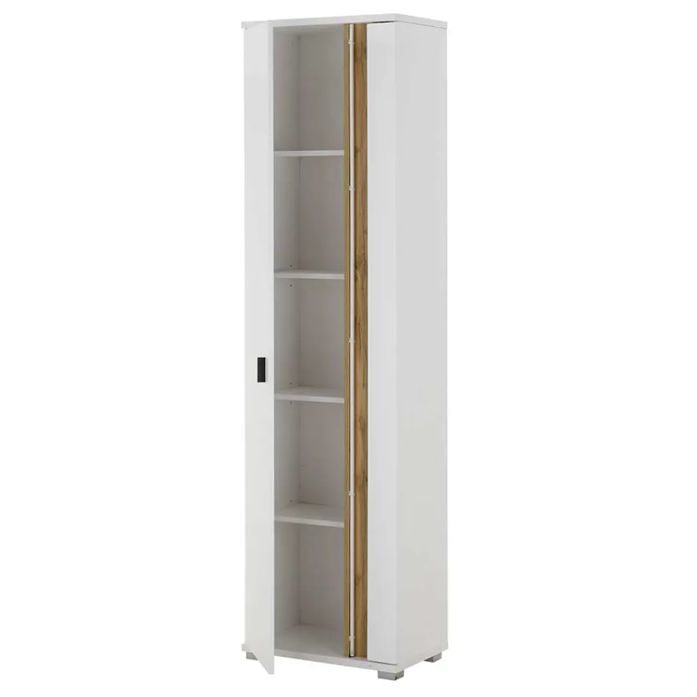 Wohnen Vitrinen<Wohnzimmer-Hochschrank mit LED Beleuchtung - Racelyn