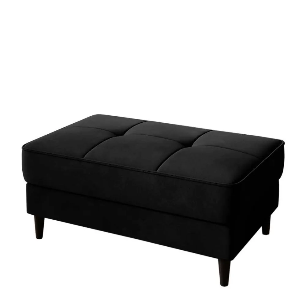 Wohnen Hocker<Wohnzimmerhocker mit Truhe in Schwarz - Oktay