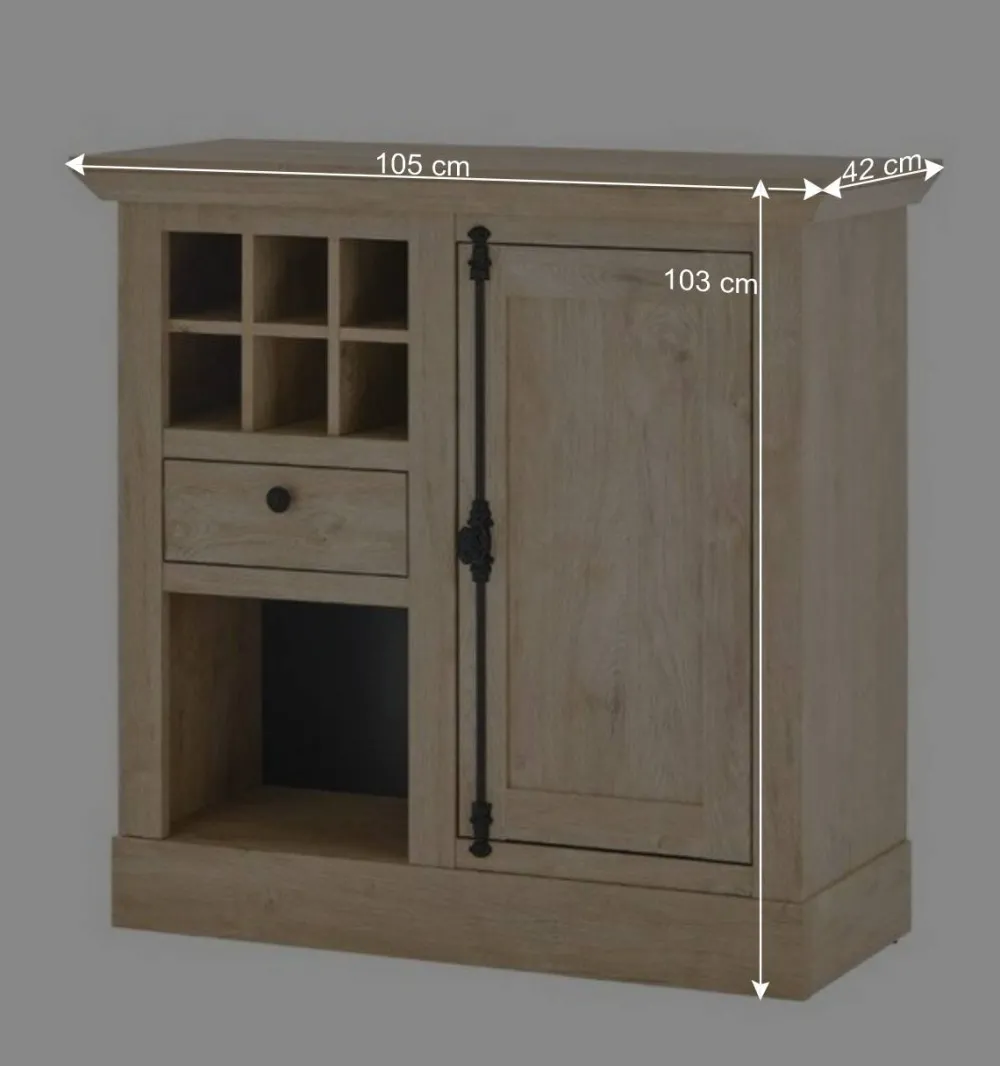 Wohnen Wohnwände<Wohnzimmer-Landhausmöbel Set - Hengas (vierteilig)