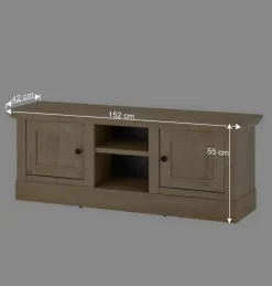 Wohnen Wohnwände<Wohnzimmer-Landhausmöbel Set - Hengas (vierteilig)
