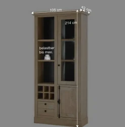 Wohnen Wohnwände<Wohnzimmer-Landhausmöbel Set - Hengas (vierteilig)