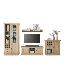 Wohnen Wohnwände<Wohnzimmer-Landhausmöbel Set - Hengas (vierteilig)