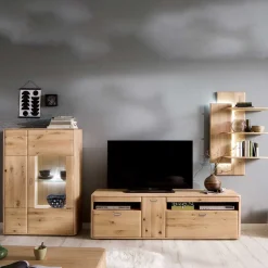 Wohnen Wohnwände<Wohnzimmermöbel Set aus Holz - Destal (dreiteilig)