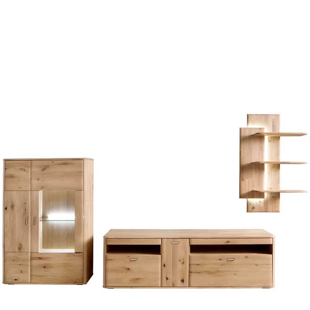 Wohnen Wohnwände<Wohnzimmermöbel Set aus Holz - Destal (dreiteilig)