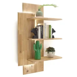 Wohnen Wohnwände<Wohnzimmermöbel Set aus Holz - Destal (dreiteilig)