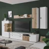 Wohnen Wohnwände<Wohnzimmermöbel Set zweifarbig - Nenaloro (fünfteilig)