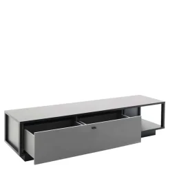 Wohnen Wohnwände<Wohnzimmermöbel TV Wand in Grau - Ridona (dreiteilig)