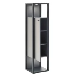 Wohnen Wohnwände<Wohnzimmermöbel TV Wand in Grau - Ridona (dreiteilig)