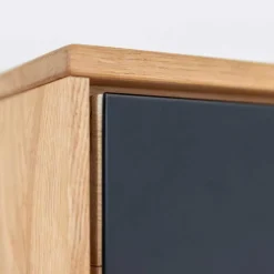 Wohnen Vitrinen<Wohnzimmerschrank aus Eiche und Glas - Masicuri