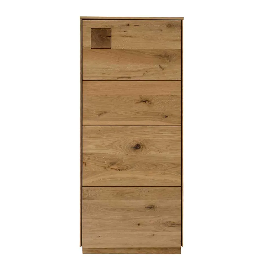 Wohnen Vitrinen<Wohnzimmerschrank aus Wildeiche massiv - Millena