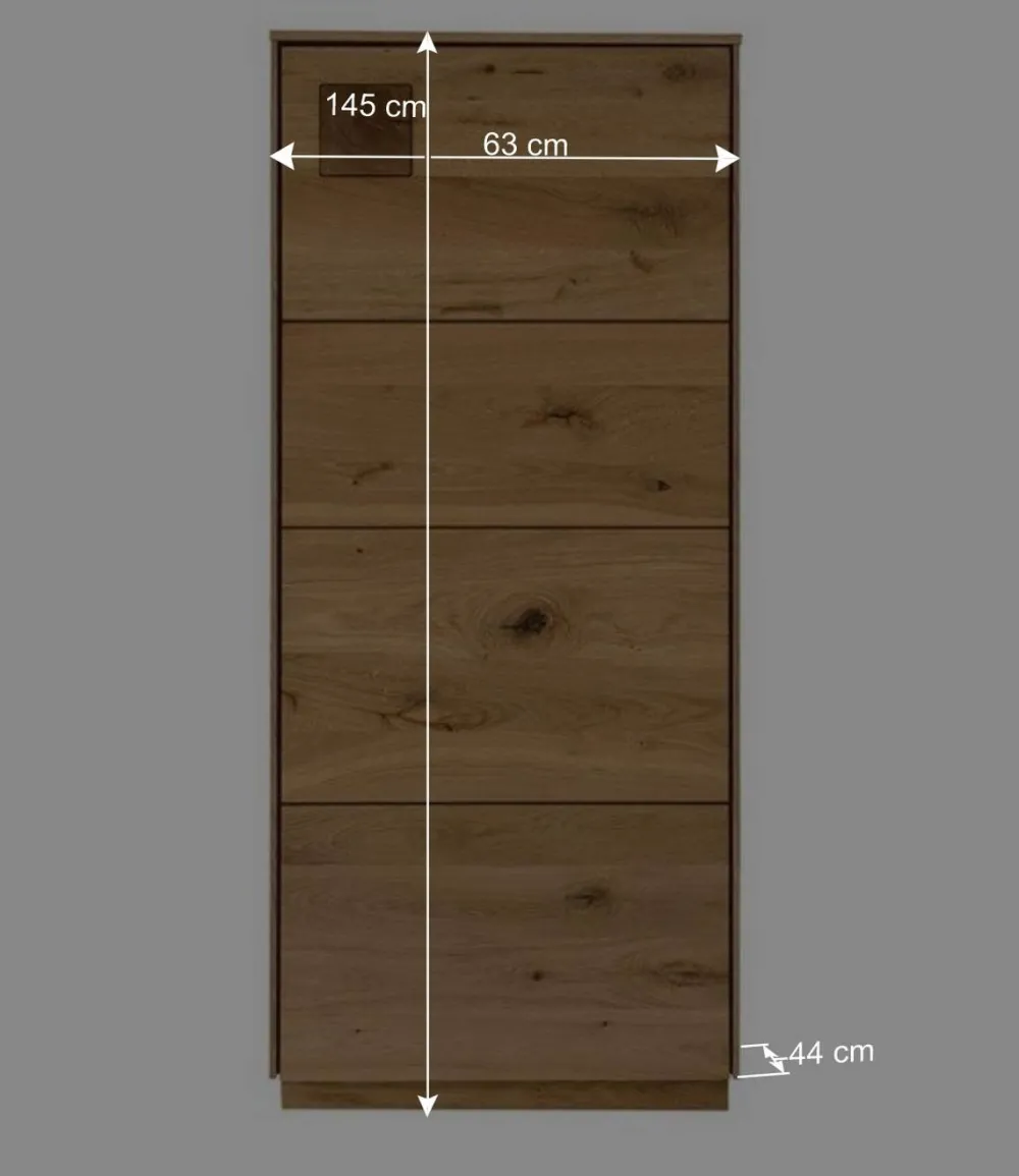 Wohnen Vitrinen<Wohnzimmerschrank aus Wildeiche massiv - Millena