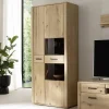 Wohnen Vitrinen<Wohnzimmerschrank in Asteiche Hell - Jevedaz