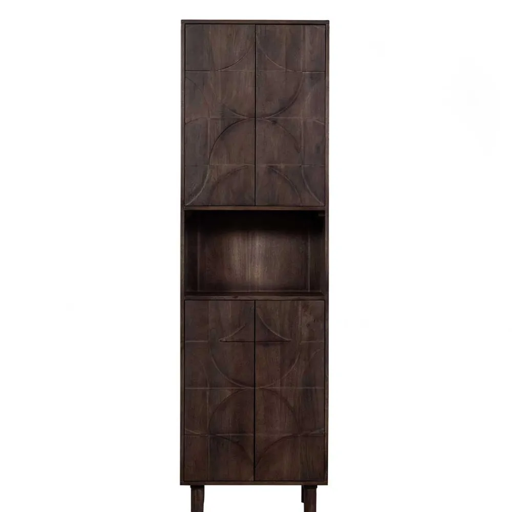 Wohnen Vitrinen<Wohnzimmerschrank in Walnussfarben - Luisa