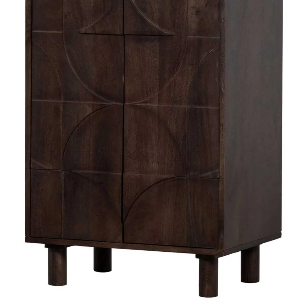 Wohnen Vitrinen<Wohnzimmerschrank in Walnussfarben - Luisa