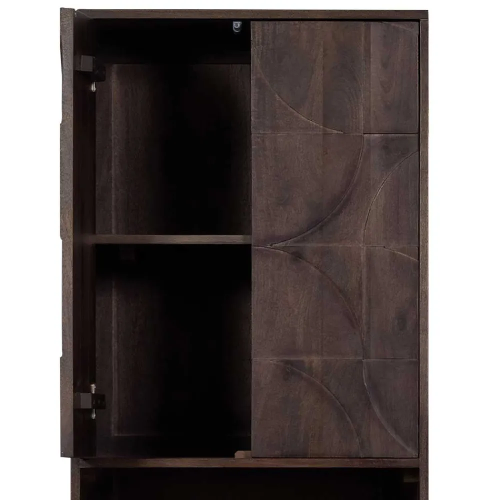 Wohnen Vitrinen<Wohnzimmerschrank in Walnussfarben - Luisa