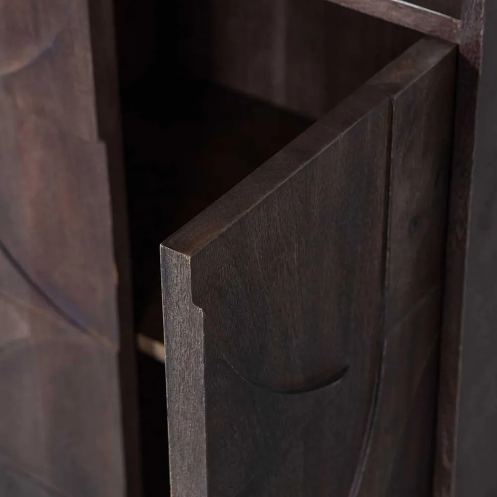 Wohnen Vitrinen<Wohnzimmerschrank in Walnussfarben - Luisa