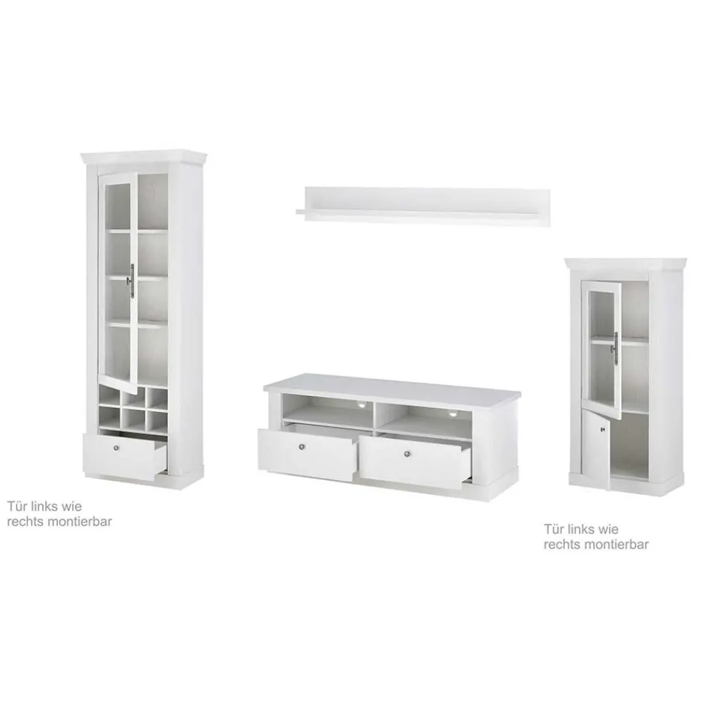 Wohnen Wohnwände<Wohnzimmerschränke & Wandboard Set - Liancos (vierteilig)