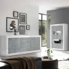 Wohnen Wohnwände<Wohnzimmerschränke in Beton Optik - Narandu (zweiteilig)
