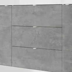 Wohnen Wohnwände<Wohnzimmerschränke in Beton Optik - Narandu (zweiteilig)