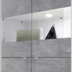 Wohnen Wohnwände<Wohnzimmerschränke in Beton Optik - Narandu (zweiteilig)