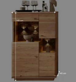 Wohnen Wohnwände<Wohnzimmerschränke und Regal Set - Cassna (vierteilig)
