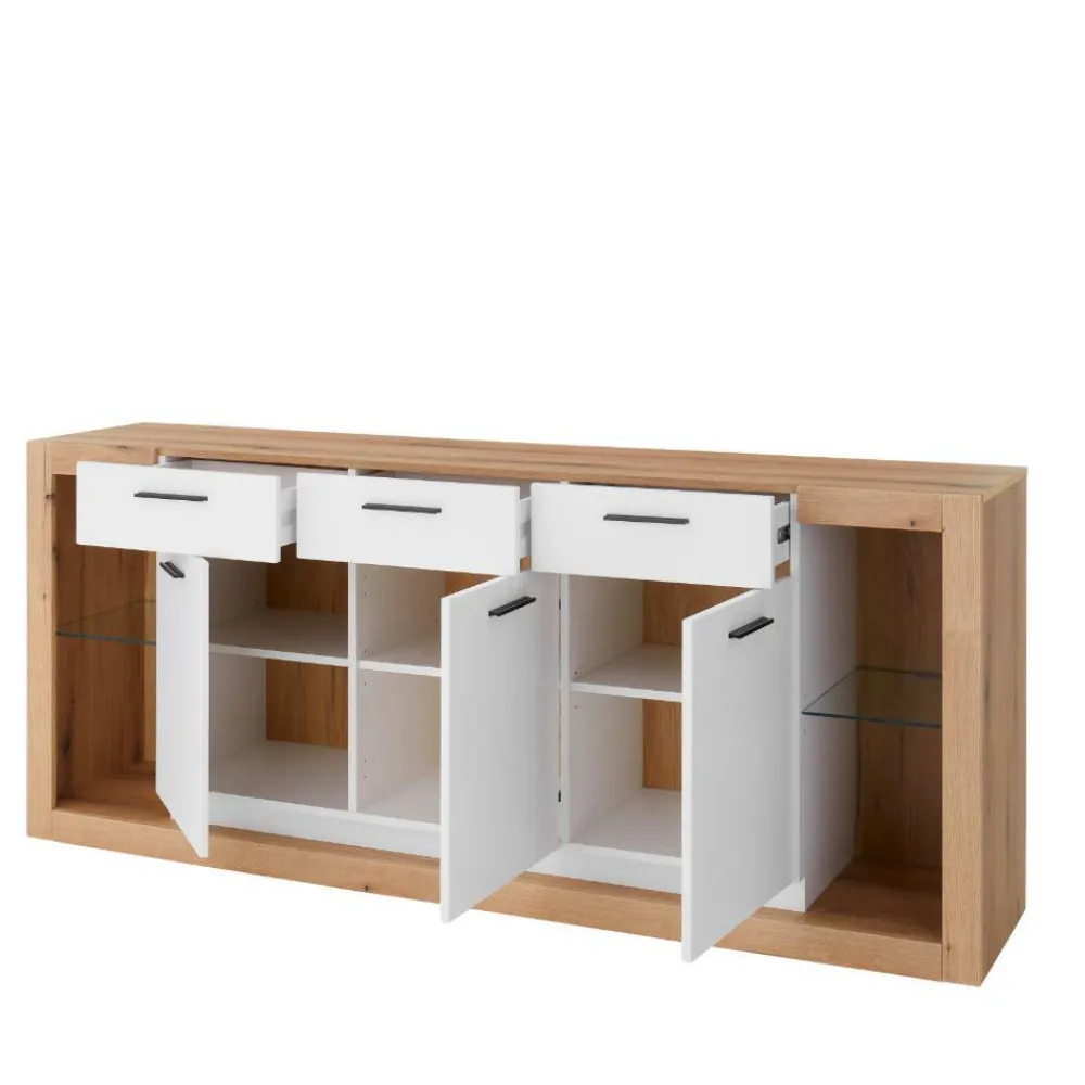 Wohnen Wohnwände<Wohnzimmerschränke und Wandboard Set - Adejano (dreiteilig)